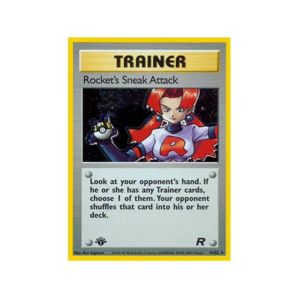 Rocket's Sneak Attack (Team Rocket 16/82) (Holo Rare) English - Light Played