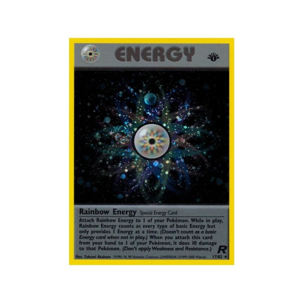 Rainbow Energy (Team Rocket 17/82) (Holo Rare ) English - Excellent