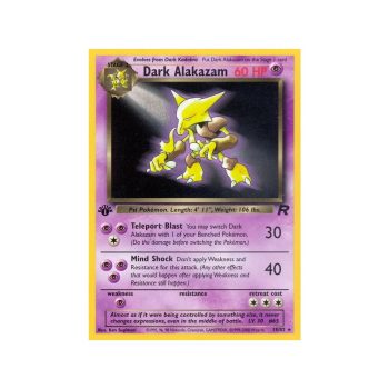Dark Alakazam (Team Rocket 18/82) (Rare) English - Light Played