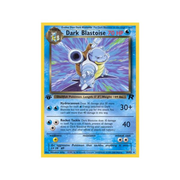 Dark Blastoise (Team Rocket 20/82) (Rare) English - Good