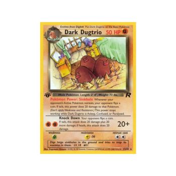 Dark Dugtrio (Team Rocket 23/82) (Rare) English - Light Played