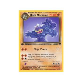 Dark Machamp (Team Rocket 27/82) (Rare) English - Poor
