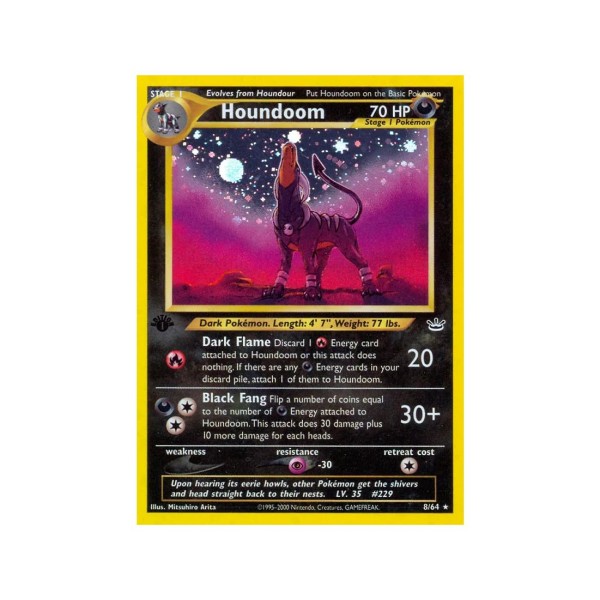 Houndoom (Neo Revelation 8/64) (Holo Rare ) English - Poor