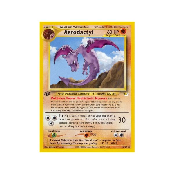 Aerodactyl (Neo Revelation 15/64) (Rare) English - Light Played