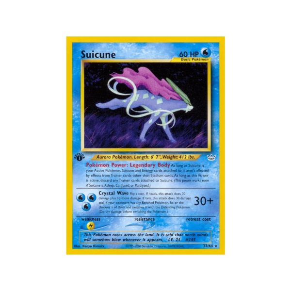 Suicune (Neo Revelation 27/64) (Rare) English - Light Played