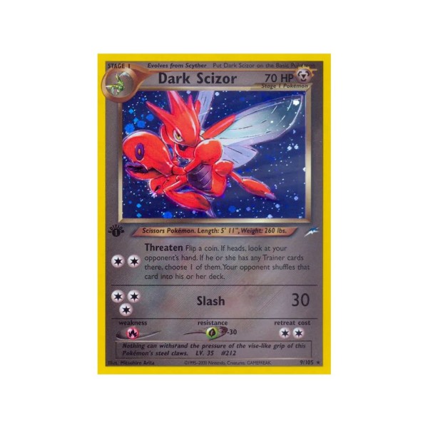 Dark Scizor (Neo Destiny 9/105) (Holo Rare ) English - Good