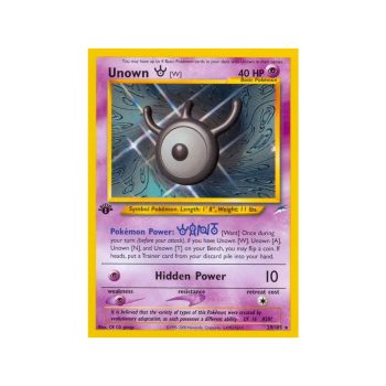 Unown [W] (Neo Destiny 29/105) (Rare) English - Light Played