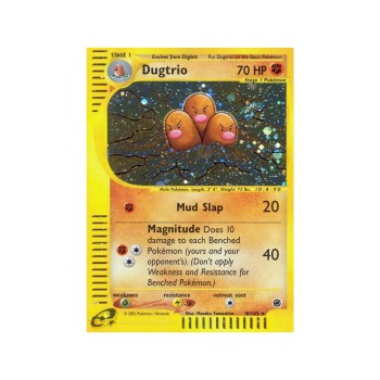 Dugtrio (Expedition Base Set 10/165) (Holo Rare ) English - Excellent