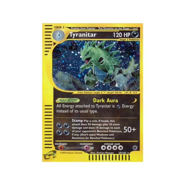 Tyranitar (Expedition Base Set 29/165) (Holo Rare ) English - Excellent