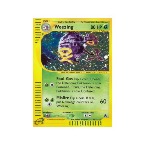 Weezing (Expedition Base Set 32/165) (Reverse Holo) English - Light Played