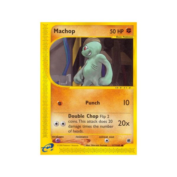 Machop (Expedition Base Set 117/165) (Reverse Holo) English - Light Played
