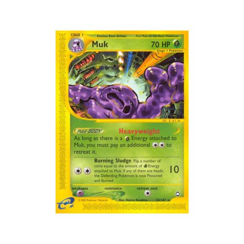 Muk (Aquapolis 23/147) (Reverse Holo) English - Played