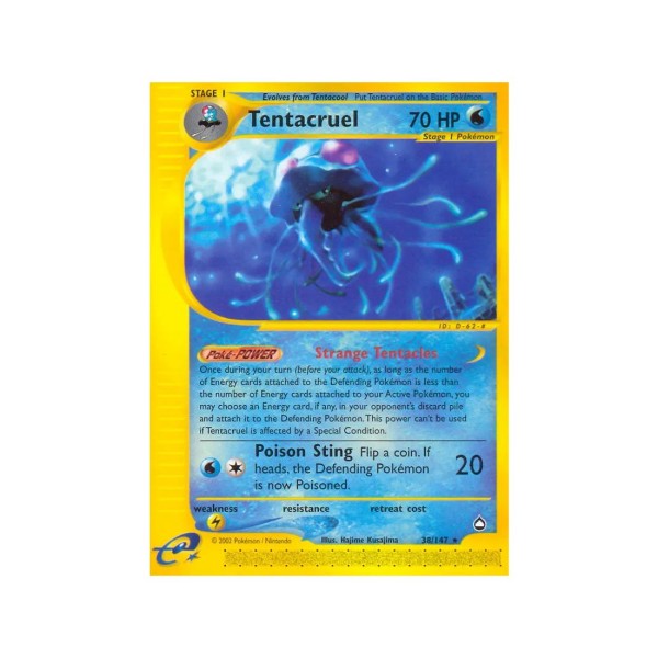 Tentacruel (Aquapolis 38/147) (Reverse Holo) English - Good