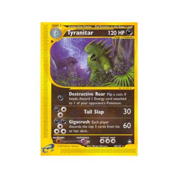 Tyranitar (Aquapolis 40/147) (Rare) English - Excellent