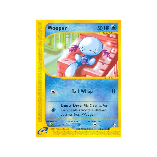 Wooper (Aquapolis 66/147) (Reverse Holo) English - Excellent
