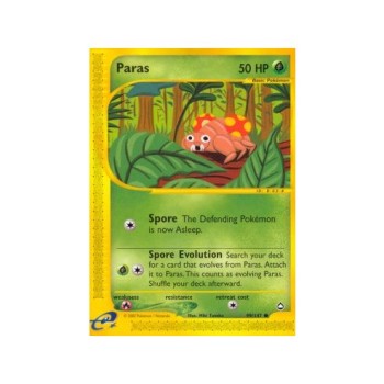 Paras (Holo) (Aquapolis 99/147) (Reverse Holo) English - Near Mint