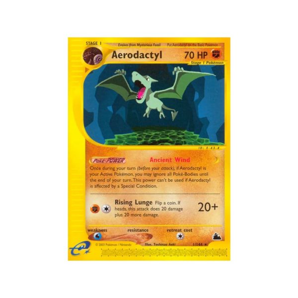 Aerodactyl (Skyridge 1/144) (Reverse Holo) English - Excellent