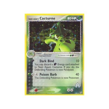 Team Aqua”s Cacturne (EX Team Magma vs Team Aqua 1) (Holo Rare ) English - Excellent