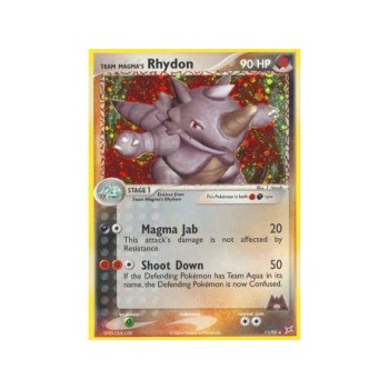 Team Magma”s Rhydon (EX Team Magma vs Team Aqua 11) (Holo reverse ) English - Near Mint