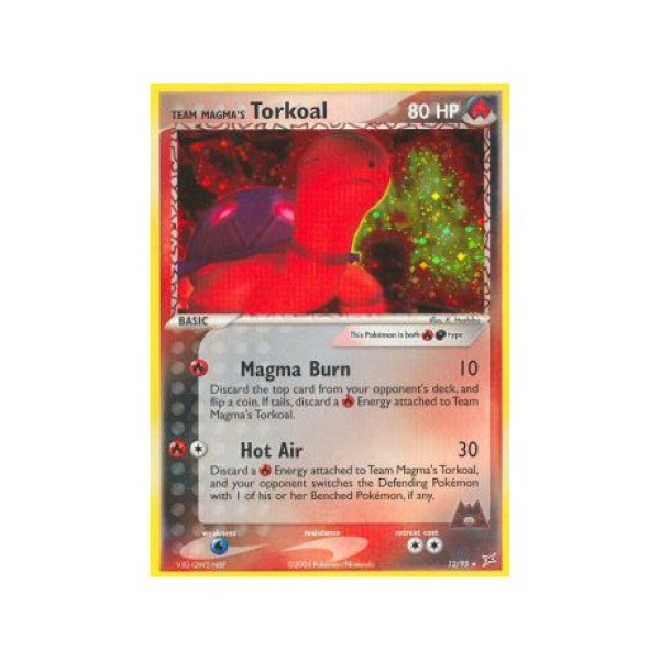 Team Magma”s Torkoal (EX Team Magma vs Team Aqua 12) (Holo Rare ) English - Excellent