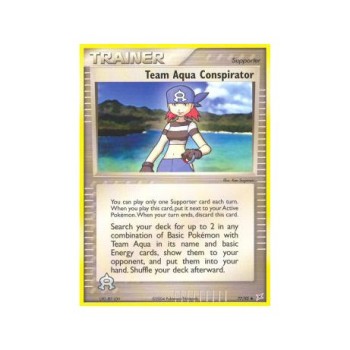 Team Aqua Conspirator (EX Team Magma vs Team Aqua 77) (Reverse Holo) English - Excellent