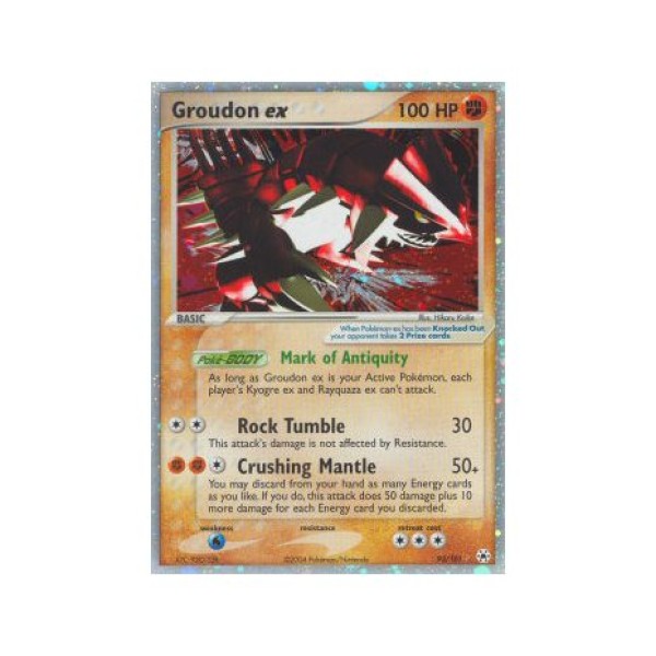 Groudon ex (EX Hidden Legends 93) (Ultra Rare) English - Good