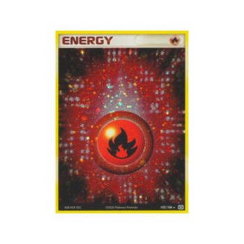 Fire Energy (EX Emerald 102) (Holo Rare ) English - Good