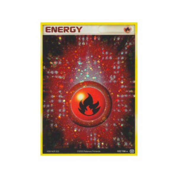 Fire Energy (EX Emerald 102) (Holo Rare ) English - Excellent