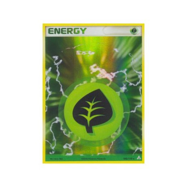 Grass Energy (EX Holon Phantoms 105) (Holo Rare ) English - Excellent