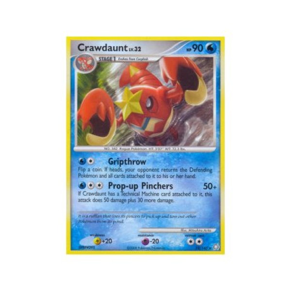 Crawdaunt Lv.32 (Legends Awakened 22/146) (Reverse Holo) English - Good