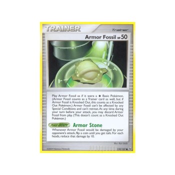 Armor Fossil (Platinum 119/127) (Reverse Holo) English - Excellent
