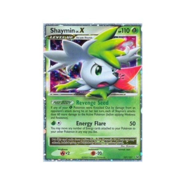 Shaymin LV.X (Platinum 127/127) (Ultra Rare) English - Excellent