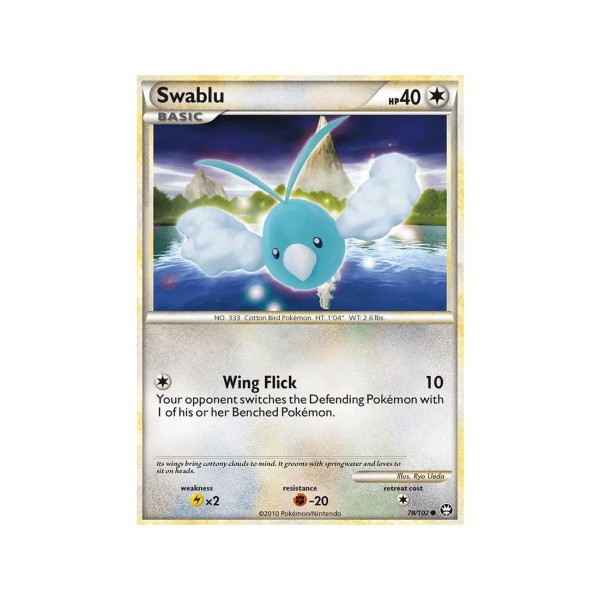 Swablu (Triumphant 78/102) (Reverse Holo) English - Excellent