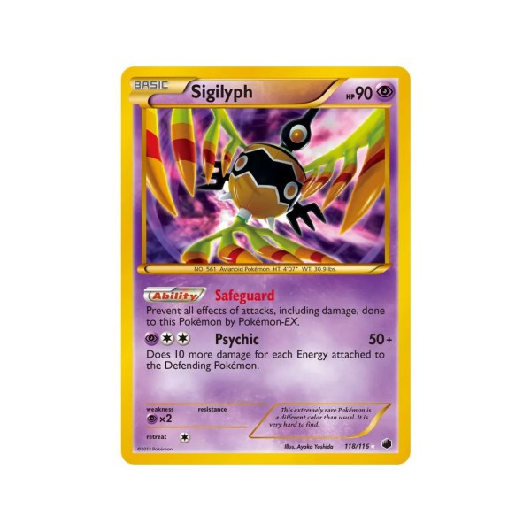 Sigilyph (Plasma Freeze 118/116) (Secret Rare ) English - Near Mint