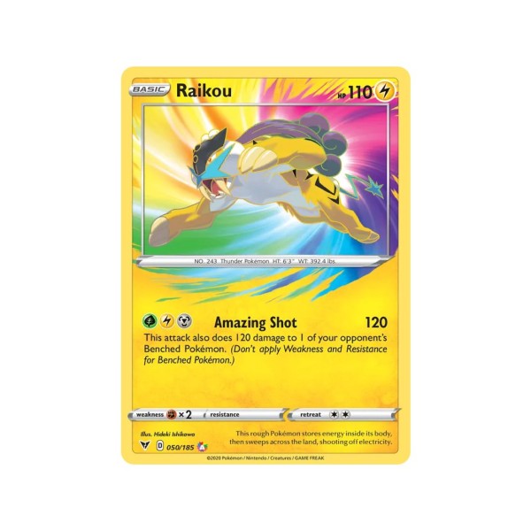 Raikou (Vivid Voltage 50/185) (Amazing Rare) English - Near Mint