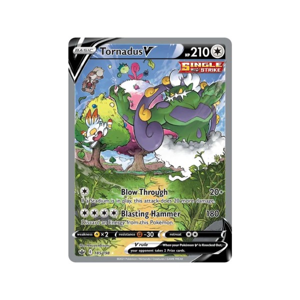 Tornadus V (Chilling Reign 185/198) (Special Illustration Rare) English - Near Mint