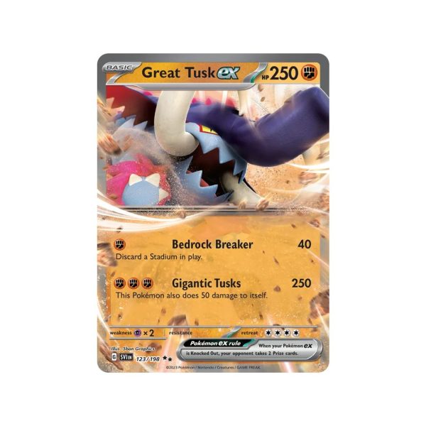 Great Tusk ex (Scarlet Violet 123/198) (Double Rare) English - Near Mint