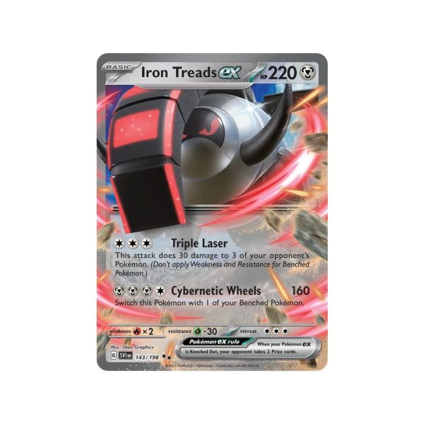 Iron Treads ex (Scarlet Violet 143/198) (Double Rare) English - Near Mint