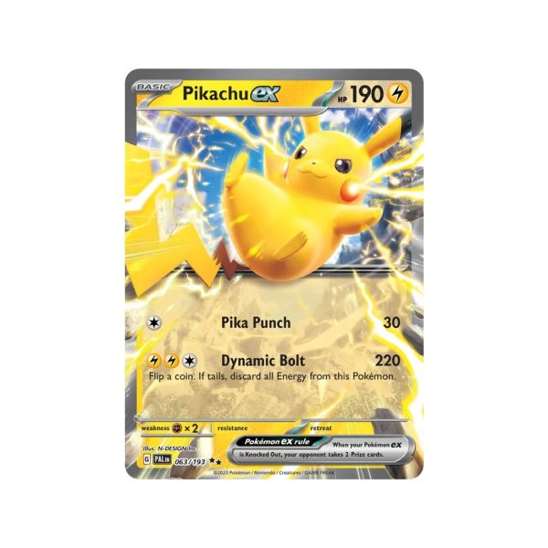 Pikachu ex (Paldea Evolved 063/193) (Double Rare) English - Near Mint