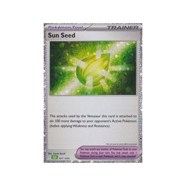 Sun Seed (Pokemon Trading Card Game Classic Venusaur Lugia ex Deck 027) (Fixed) English - Near Mint