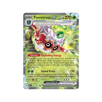 Forretress ex (Paldean Fates 002/91) (Double Rare) English - Near Mint