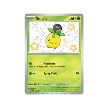 Smoliv (Paldean Fates 102/91) (Shiny Rare) English - Near Mint