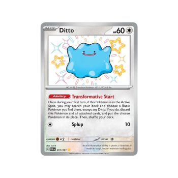 Ditto (Paldean Fates 201/91) (Shiny Rare) English - Near Mint