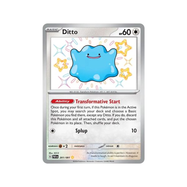 Ditto (Paldean Fates 201/91) (Shiny Rare) English - Near Mint
