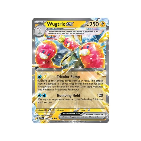 Wugtrio ex (Temporal Forces 060/162) (Double Rare) English - Near Mint