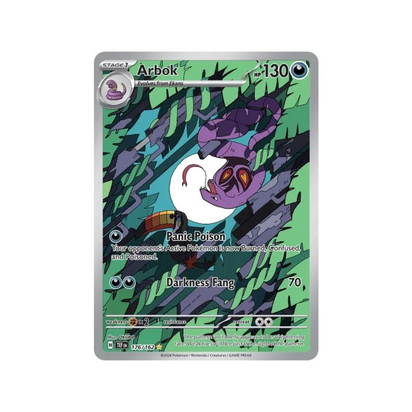 Arbok (Temporal Forces 176/162) (Illustration Rare) English - Near Mint