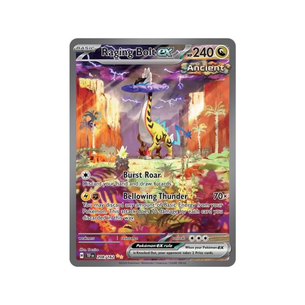 Raging Bolt ex (Temporal Forces 208/162) (Special Illustration Rare) English - Near Mint