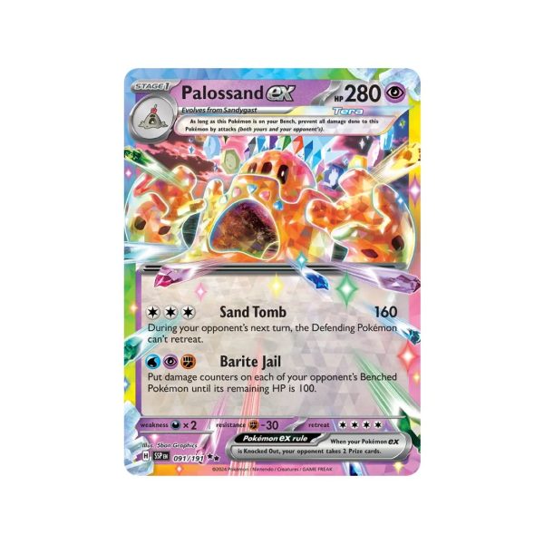 Palossand ex (Surging Sparks 091/191) (Double Rare) English - Near Mint
