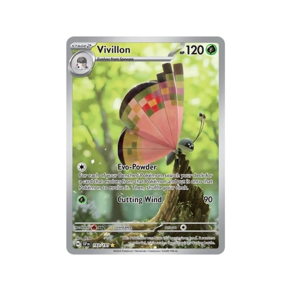 Vivillon (Surging Sparks 193/191) (Illustration Rare) English - Near Mint