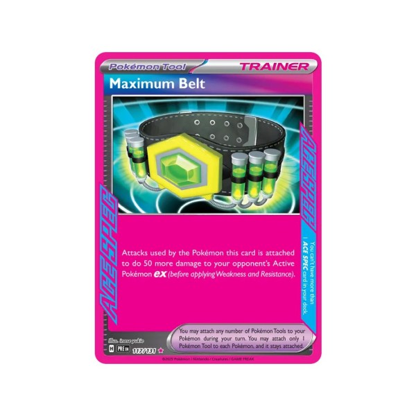 Maximum Belt (Prismatic Evolutions 117/131) (ACE Rare) English - Near Mint